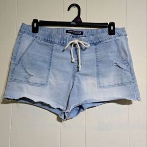 Wallflower Light Blue Denim Women's Shorts
